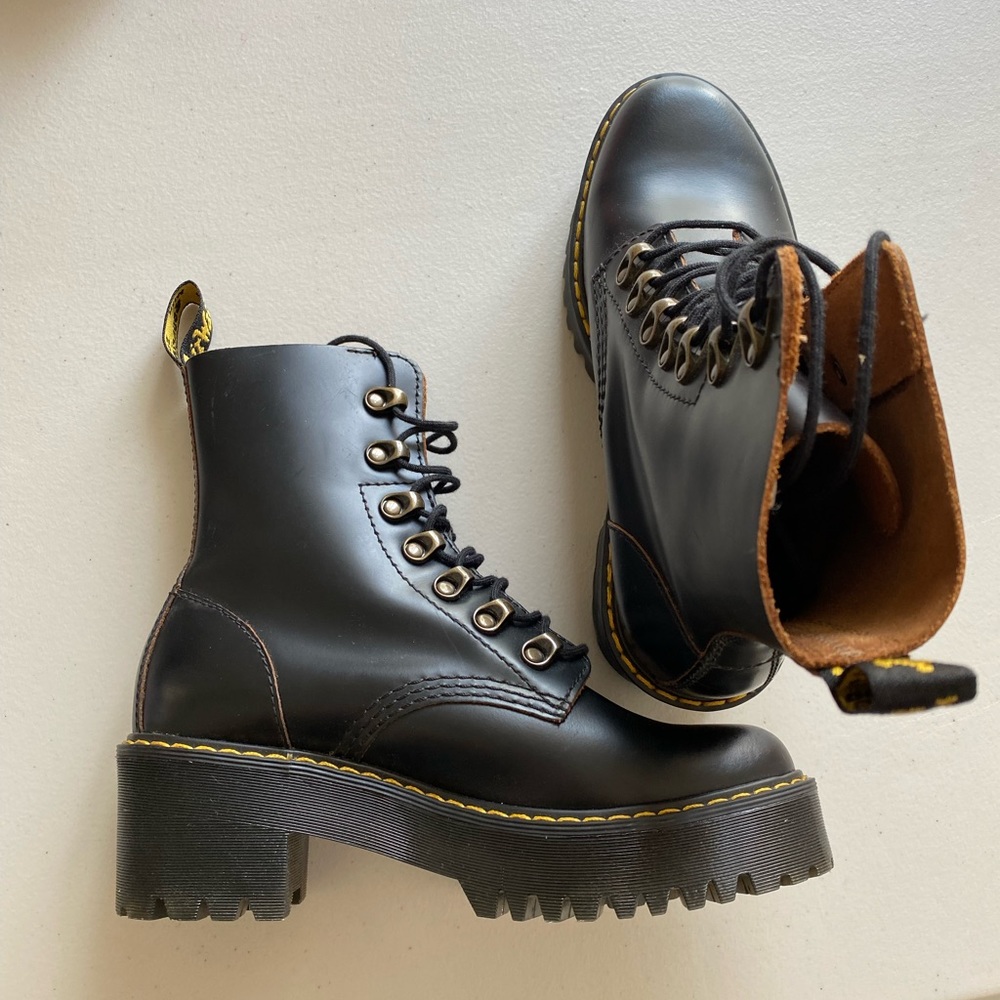 Dr. Martens Leona Platform Ankle Boots